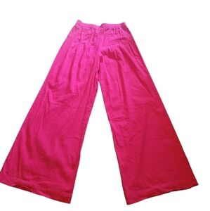 I▪︎N▪︎C Inernational Concepts Vibrant Fuchsia Wide-Leg Linen Pants